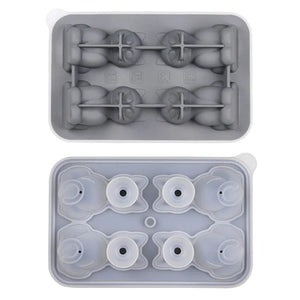 Planet Gates GRAY 1PC 3D Cat Ice Block Mold Easy to Release Silicone Ice Hockey Device Household Kitchen Ice Making Mold Free of BPA