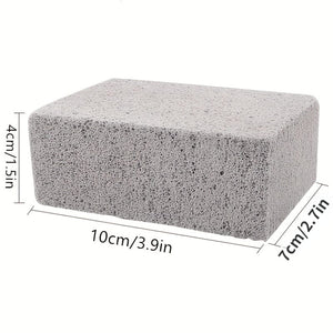 Planet Gates Gray 1pc BBQ Grill Grill Cleaning Brick Block Magic Stone Barbecue Cleaning Brush, Outdoor Camping Picnic, Cookware Barbecue Tool Accessories Cleaning Tools, Cleaning Accessories