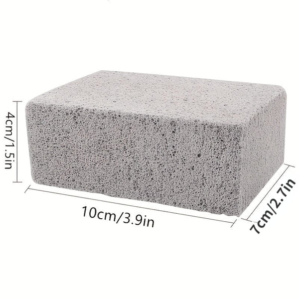 Planet Gates Gray 1pc BBQ Grill Grill Cleaning Brick Block Magic Stone Barbecue Cleaning Brush, Outdoor Camping Picnic, Cookware Barbecue Tool Accessories Cleaning Tools, Cleaning Accessories