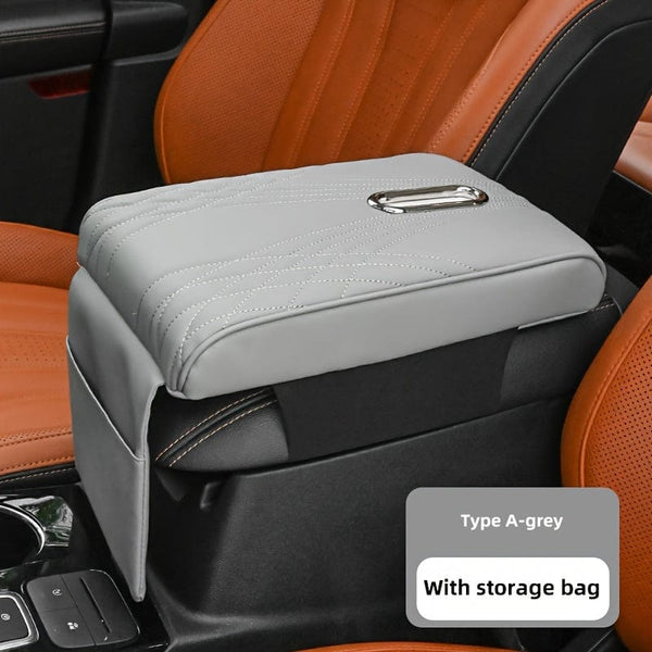 Planet Gates Gray 1pc Car Central Control Armrest Memory Foam Armrest Heightening Pad, Lengthened Central Armrest Box Pad