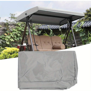 Planet Gates Gray 1pc Swing Canopy Replacement Cover, Waterproof Dustproof Outdoor Swing Canopy Cover, Universal Replacement Canopy For Garden Swing Chair, Patio Hammock Top Roof Cover (Gray)