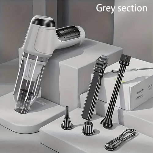 Planet Gates Gray 1pc Vacuum Cleaner, High Suction Handheld Wireless VacuumCleaner, Compressed Air Dust Collector For Office KeyboardCleaner, Car Mini Vacuum Cleaner