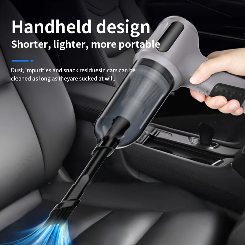 Planet Gates Gray 1pc, Wireless Vacuum Cleaner, Hand-rechargeable Car Charging, High-suction Portable Mini Vacuum Cleaner, Car Household Indoor Vacuum Cleaner, Vacuum Accessories Cleaning Supplies Small Appliance