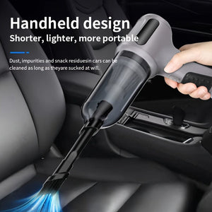 Planet Gates Gray 1pc, Wireless Vacuum Cleaner, Hand-rechargeable Car Charging, High-suction Portable Mini Vacuum Cleaner, Car Household Indoor Vacuum Cleaner, Vacuum Accessories Cleaning Supplies Small Appliance