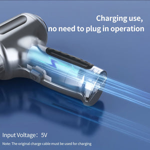 Planet Gates Gray 1pc, Wireless Vacuum Cleaner, Hand-rechargeable Car Charging, High-suction Portable Mini Vacuum Cleaner, Car Household Indoor Vacuum Cleaner, Vacuum Accessories Cleaning Supplies Small Appliance