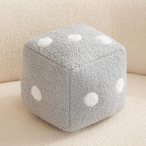 Planet Gates GRAY / 20cm Dice Pillow Plush Dice Cube Cushion Hug Pillow Stuffed Plush Toy Game Props Car Interior Ornament Home Decoration Party Supplies