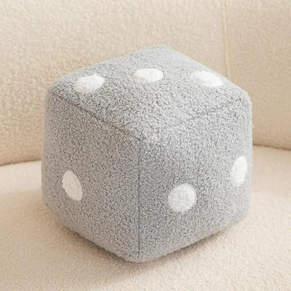 Planet Gates GRAY / 20cm Dice Pillow Plush Dice Cube Cushion Hug Pillow Stuffed Plush Toy Game Props Car Interior Ornament Home Decoration Party Supplies