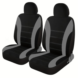 Planet Gates Gray / 2pcs Front Seat Cover 2pcs Car Seat Cover Polyester Mesh Front Seat Cover