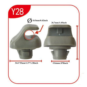 Planet Gates Gray-2pcs Sun Visor Clips 2pcs Sun Visor Clip 88217S01A01ZA For Honda 98-07 Accord 96-04 Civic 07-11 CR-V 03-05 Element