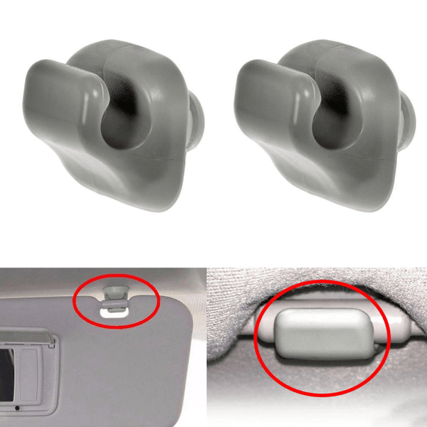 Planet Gates Gray-2pcs Sun Visor Clips 2pcs Sun Visor Clip 88217S01A01ZA For Honda 98-07 Accord 96-04 Civic 07-11 CR-V 03-05 Element