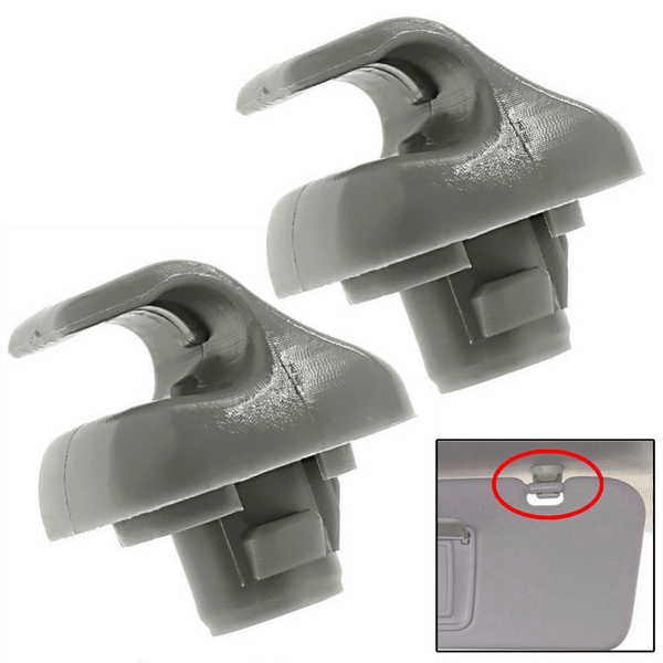 Planet Gates Gray-2pcs Sun Visor Clips 2pcs Sun Visor Clip 88217S01A01ZA For Honda 98-07 Accord 96-04 Civic 07-11 CR-V 03-05 Element