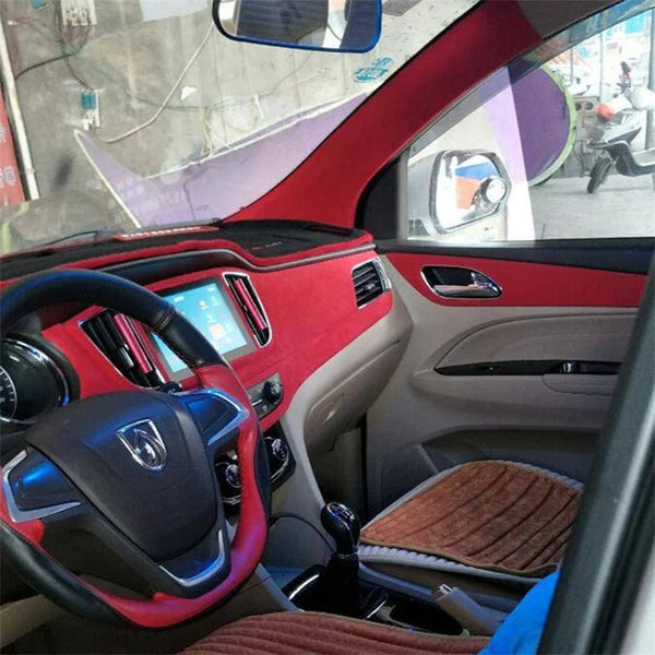 Planet Gates GRAY / 30cmx500cm 50*200cm Premium Quality Velvet Suede Fabric Vinyl Car Wrap Sticker Black Red Self Adhesive Velvet cloth Film For Car Styling