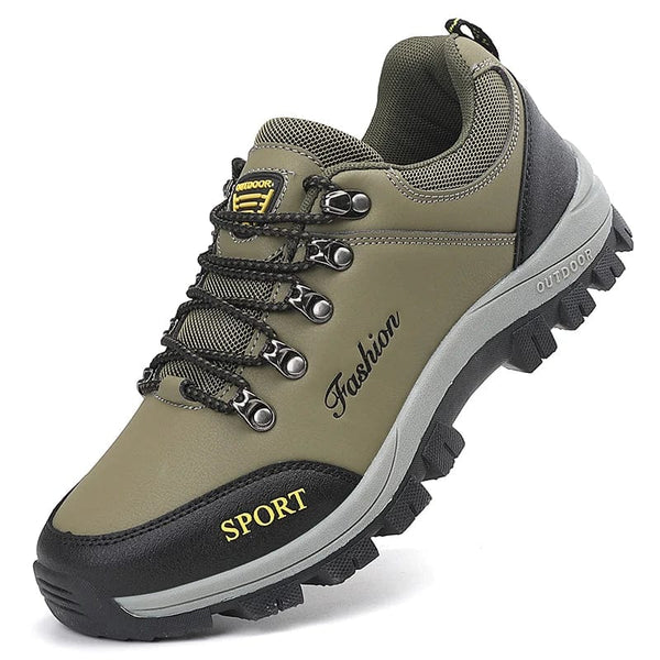 Planet Gates Gray / 42 Men Hiking Shoes Waterproof Leather Snow Boots Men Sneakers 2023 Outdoor Plush Lace-up Not Slip Climbing Shoes Men Hiking Boots
