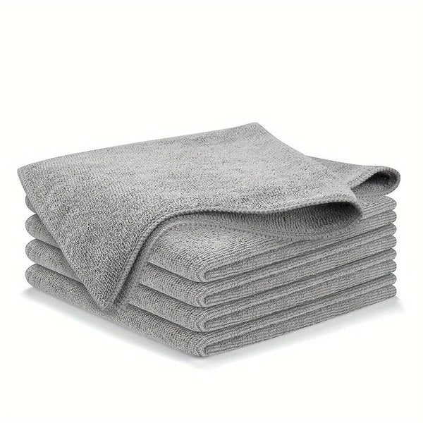 Planet Gates Gray / 6pcs-24.99X24.99cm Microfiber Car Towel Set Quick Dry Absorbent