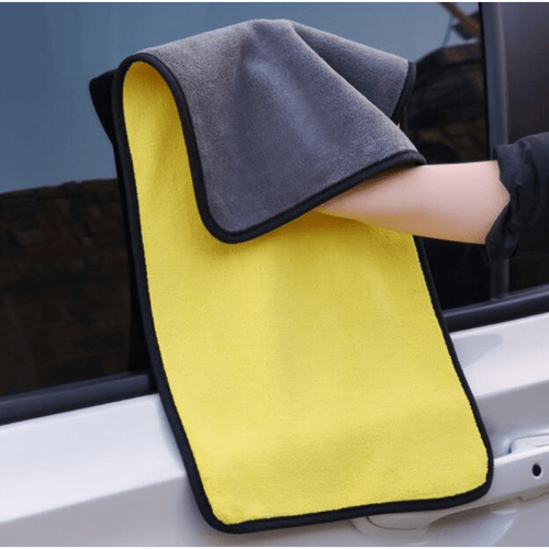 Planet Gates Gray And Yellow / 30x60CM 30x60CM Microfiber Towel Car Microfiber Cloth Wash Towel Microfiber Cleaning Cloth Car Wash Drying Towel Auto Detailing