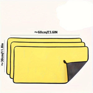 Planet Gates Gray And Yellow / 30x60CM 30x60CM Microfiber Towel Car Microfiber Cloth Wash Towel Microfiber Cleaning Cloth Car Wash Drying Towel Auto Detailing