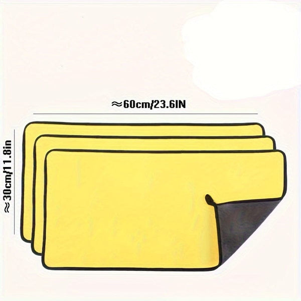 Planet Gates Gray And Yellow / 30x60CM 30x60CM Microfiber Towel Car Microfiber Cloth Wash Towel Microfiber Cleaning Cloth Car Wash Drying Towel Auto Detailing