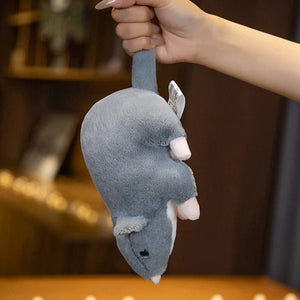 Planet Gates gray / CHINA / 32cm 32cm New Mini Soft Plush Simulation Mouse Plushie Doll Stuffed Rat Plush Animal Toy Mascot Peluche Mouse Doll for Pet