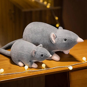 Planet Gates gray / CHINA / 32cm 32cm New Mini Soft Plush Simulation Mouse Plushie Doll Stuffed Rat Plush Animal Toy Mascot Peluche Mouse Doll for Pet