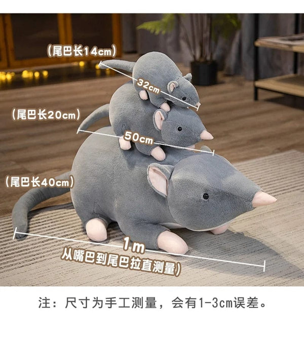 Planet Gates gray / CHINA / 32cm 32cm New Mini Soft Plush Simulation Mouse Plushie Doll Stuffed Rat Plush Animal Toy Mascot Peluche Mouse Doll for Pet