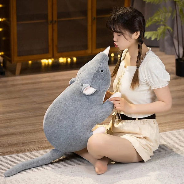 Planet Gates gray / CHINA / 32cm 32cm New Mini Soft Plush Simulation Mouse Plushie Doll Stuffed Rat Plush Animal Toy Mascot Peluche Mouse Doll for Pet