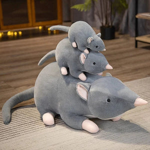 Planet Gates gray / CHINA / 32cm 32cm New Mini Soft Plush Simulation Mouse Plushie Doll Stuffed Rat Plush Animal Toy Mascot Peluche Mouse Doll for Pet