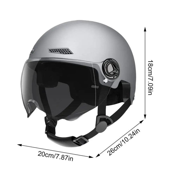 Planet Gates Gray / CHINA Motorcycle Helmet Jet Style Bicycle Helmets For Men Women Adult Motorbike Scooter Helmet Skull Full Head Hat Helmets accessories