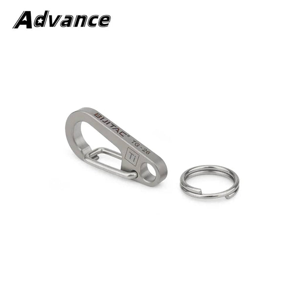 Planet Gates Gray / CHINA Small Titanium Alloy Keychain Belt Buckle Multi-function Car Key Chain Outdoor Tool Accessories EDC