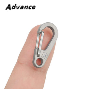 Planet Gates Gray / CHINA Small Titanium Alloy Keychain Belt Buckle Multi-function Car Key Chain Outdoor Tool Accessories EDC