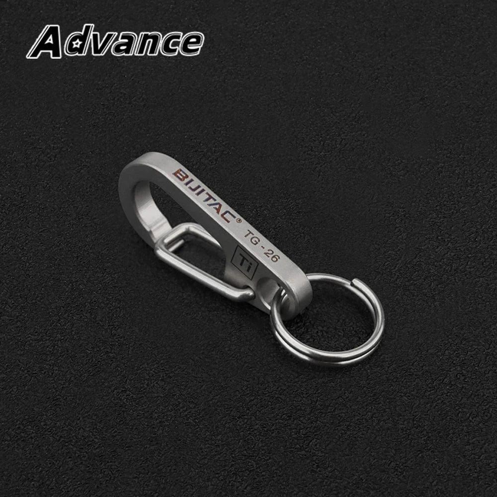 Planet Gates Gray / CHINA Small Titanium Alloy Keychain Belt Buckle Multi-function Car Key Chain Outdoor Tool Accessories EDC