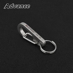 Planet Gates Gray / CHINA Small Titanium Alloy Keychain Belt Buckle Multi-function Car Key Chain Outdoor Tool Accessories EDC