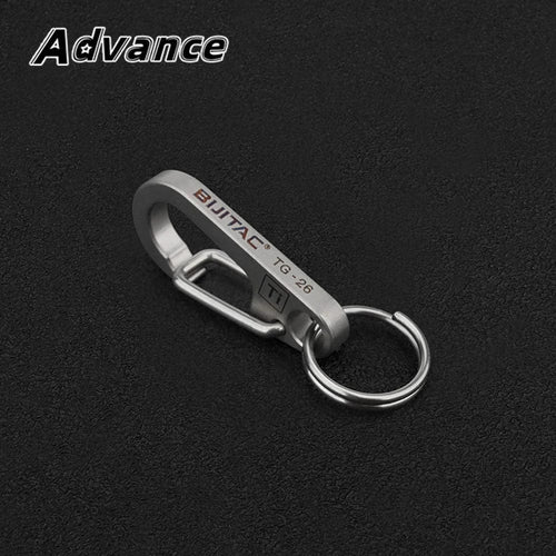 Planet Gates Gray / CHINA Small Titanium Alloy Keychain Belt Buckle Multi-function Car Key Chain Outdoor Tool Accessories EDC