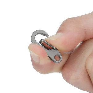 Planet Gates Gray / CHINA Small Titanium Alloy Keychain Belt Buckle Multi-function Car Key Chain Outdoor Tool Accessories EDC