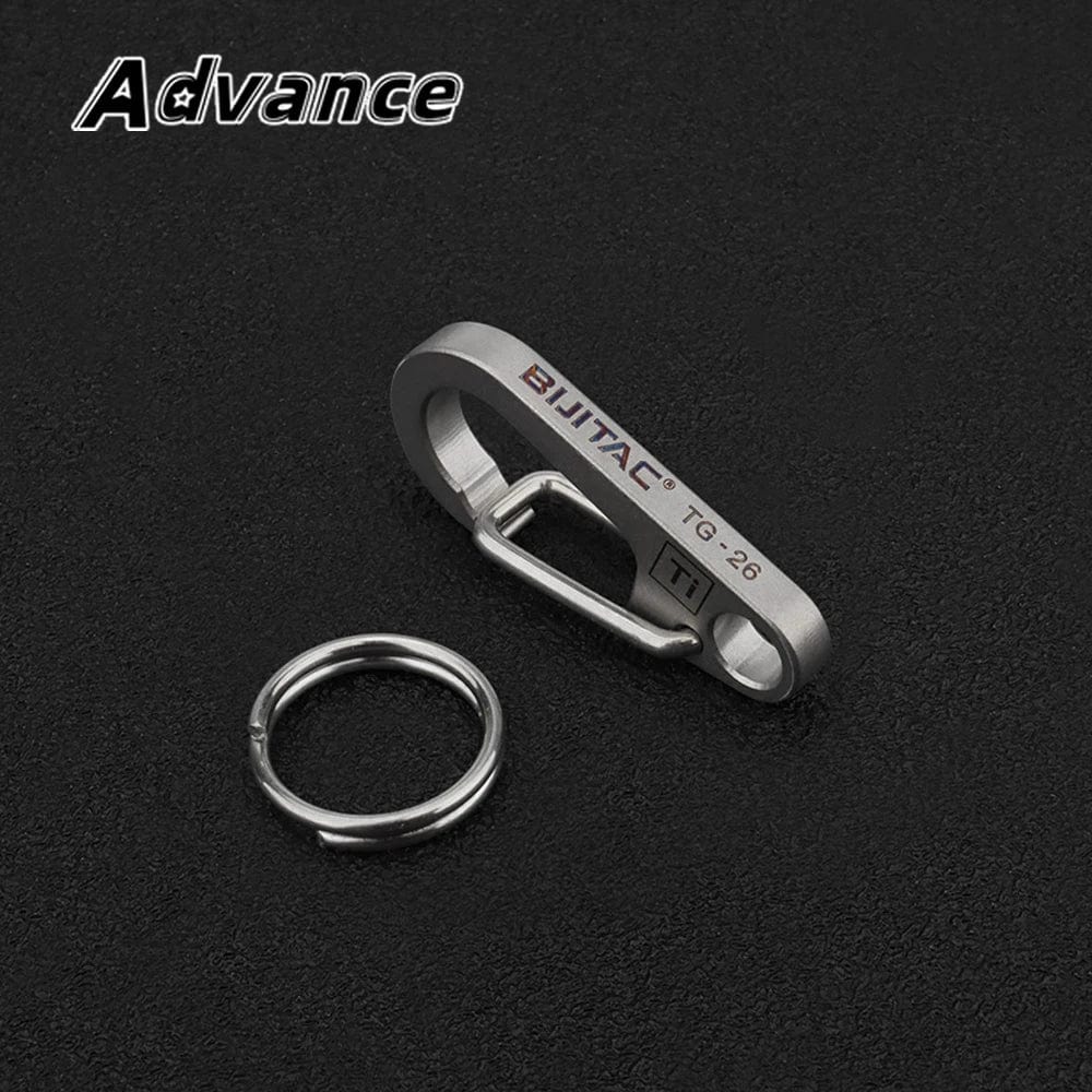 Planet Gates Gray / CHINA Small Titanium Alloy Keychain Belt Buckle Multi-function Car Key Chain Outdoor Tool Accessories EDC