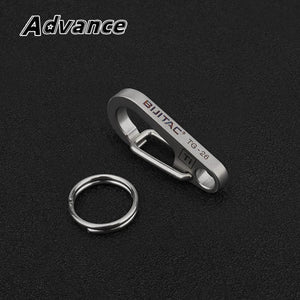 Planet Gates Gray / CHINA Small Titanium Alloy Keychain Belt Buckle Multi-function Car Key Chain Outdoor Tool Accessories EDC