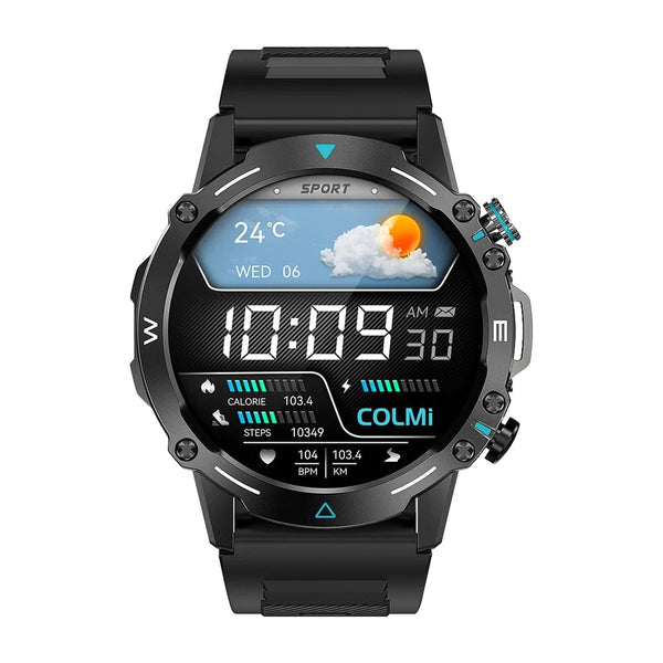 Planet Gates GRAY COLMI M42 Smartwatch 1.43'' AMOLED Display 100 Sports Modes Voice Calling Smart Watch Men Women Military Grade Toughness Watch