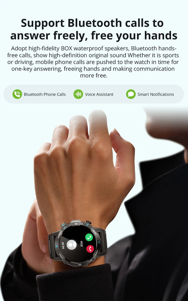 Planet Gates GRAY COLMI M42 Smartwatch 1.43'' AMOLED Display 100 Sports Modes Voice Calling Smart Watch Men Women Military Grade Toughness Watch