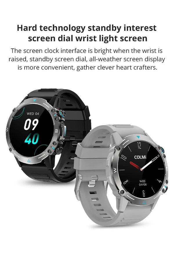 Planet Gates GRAY COLMI M42 Smartwatch 1.43'' AMOLED Display 100 Sports Modes Voice Calling Smart Watch Men Women Military Grade Toughness Watch