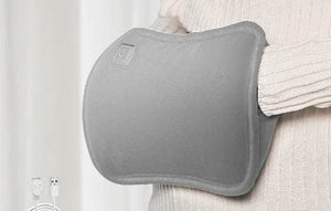 Planet Gates GRAY Electric Hand Warmer USB Winter Heater Soft Flannel Washable Foot Hand Warming Bag Pocket Belly Heating Pad For Home Office