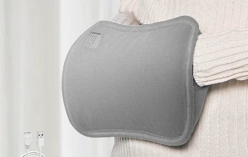 Planet Gates GRAY Electric Hand Warmer USB Winter Heater Soft Flannel Washable Foot Hand Warming Bag Pocket Belly Heating Pad For Home Office