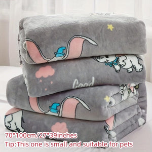 Planet Gates Gray-elephant / 70cm*100cm 1pc Print Personality Flannel Blanket, Soft Warm Throw Blanket Nap Blanket For Couch Sofa Office Bed Camping Travel, Multi-purpose Gift Blanket For All Season