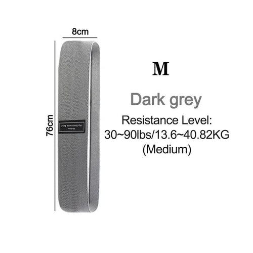 Planet Gates Gray Fitness Resistance Band Buttocks Expansion Fitness Cloth Rubber Band Elastic Expander Suitable For Home Exercise Sport Equipment