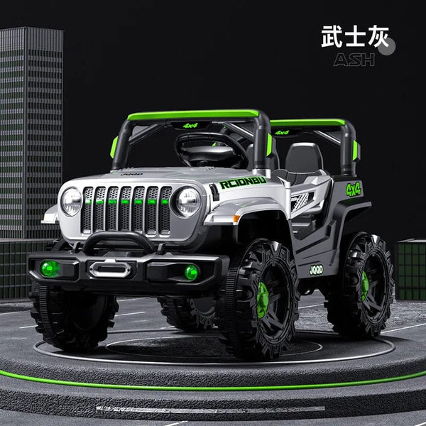Planet Gates GRAY High Quality 12V 7AH Big Battery Children's Electric Four-Wheel Remote Control 4WD Off-Road Ride On Vehicle Car