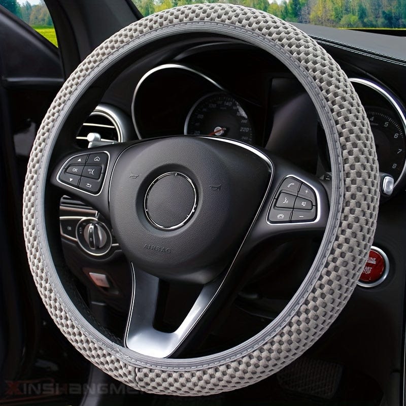 Planet Gates Ice Silk Stretch Breathable Non-slip Steering Wheel Cover For Easy Installation And Removal