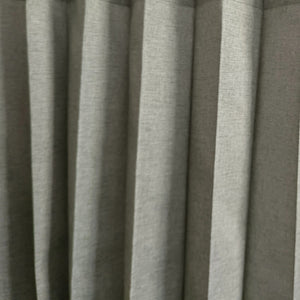 Planet Gates Gray Lake Green 1pc Solid Color Shower Curtain With Hooks, Toilet Partition Curtain, Punch-free Waterproof Imitation Linen Bathroom Curtain, Bathroom Accessories