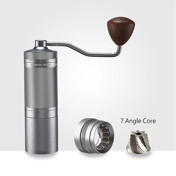 Planet Gates Gray / M New 2024 Coffee Grinder Manual 7 Core Bean Coffee Grinder Espresso Portable External Adjustable Household Turkish Coffee Grinder