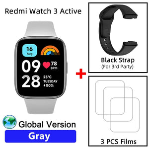 Planet Gates Gray n blue strap / CHINA Global Version Xiaomi Redmi Watch 3 Active 1.83" Display 5ATM Waterproof Bluetooth Phone Call 100+ Sport Modes New Arrivals