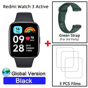Planet Gates Gray n blue strap / CHINA Global Version Xiaomi Redmi Watch 3 Active 1.83" Display 5ATM Waterproof Bluetooth Phone Call 100+ Sport Modes New Arrivals