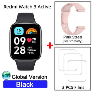 Planet Gates Gray n blue strap / CHINA Global Version Xiaomi Redmi Watch 3 Active 1.83" Display 5ATM Waterproof Bluetooth Phone Call 100+ Sport Modes New Arrivals