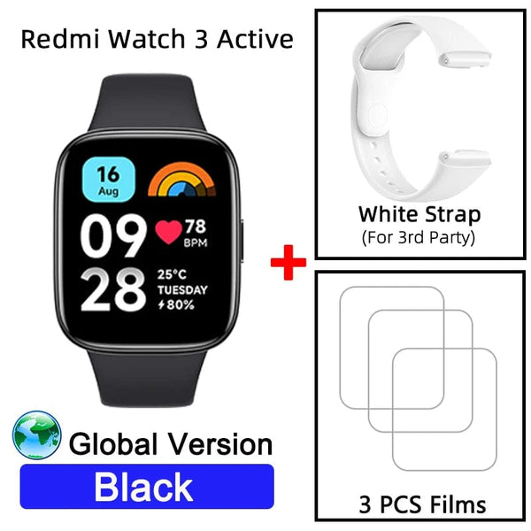 Planet Gates Gray n blue strap / CHINA Global Version Xiaomi Redmi Watch 3 Active 1.83" Display 5ATM Waterproof Bluetooth Phone Call 100+ Sport Modes New Arrivals
